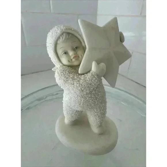 Dept. 56 Porcelain Snowbabies "I Found the Biggest Star of All" RETIRED - Picture 1 of 10